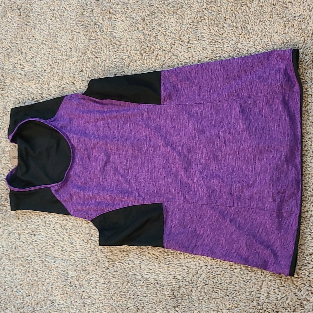 Second Skin Purple/Black Tank Top